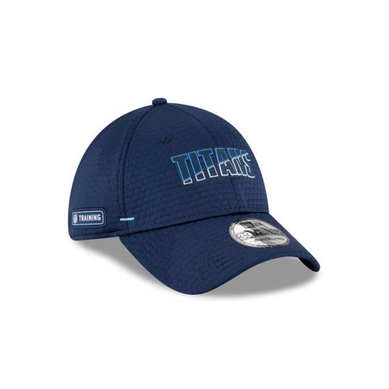 NFL Tennessee Titans Official Summer Sideline 39Thirty Stretch Fit (ATY4548) - Blue New Era Caps